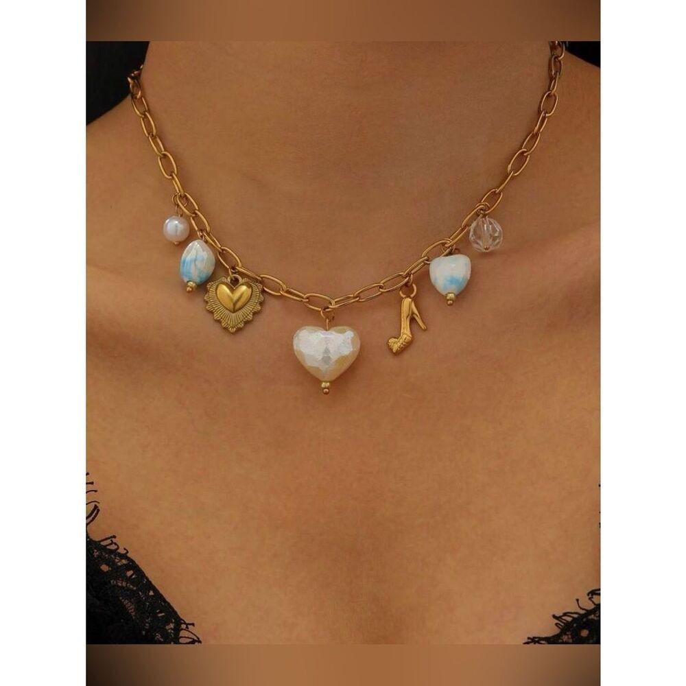 Chain Charm Necklace A1995
